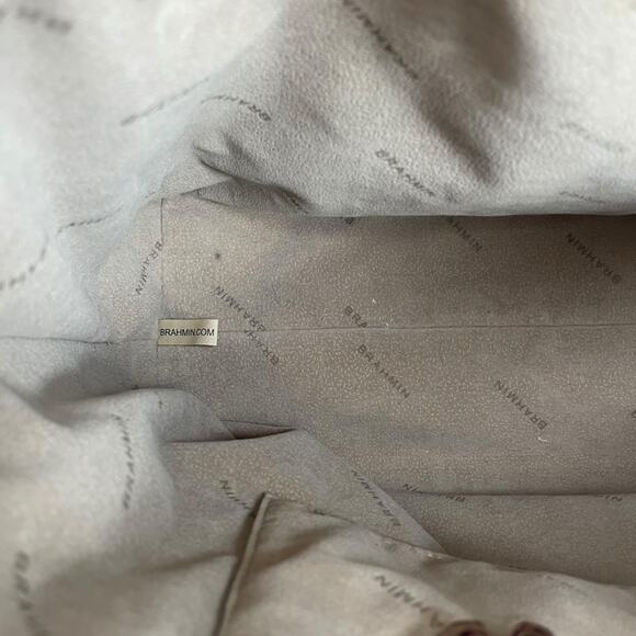 Brahmin Large Duxbury Satchel Bag Port Ombre Melbourne Purple Leather Croc - Picture 13 of 14